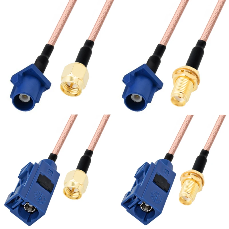 RG316 HF-Koaxialkabel SMA Stecker-Buchse auf Fakra C Stecker-Pigtail-Jumper Auto-Navigations-GPS-Antennenadapter – Detail 3