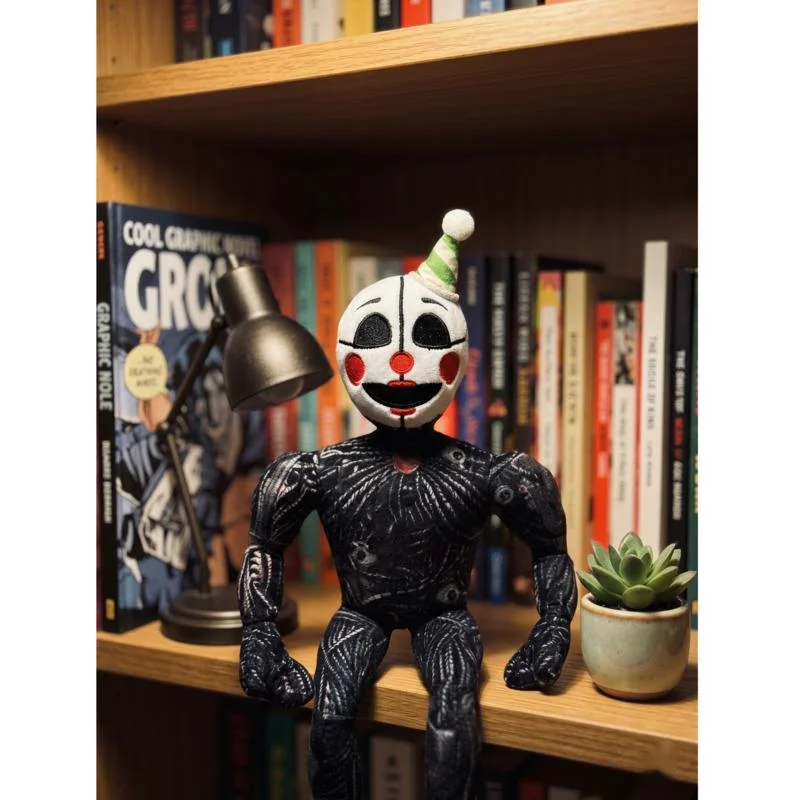 Five Nights at Freddys Plush Toy Package 5pcs M.X.E.S. Entity Ruined Bonnie The Mimic Mask Bot Ruined Eclipse Ennard for Fans