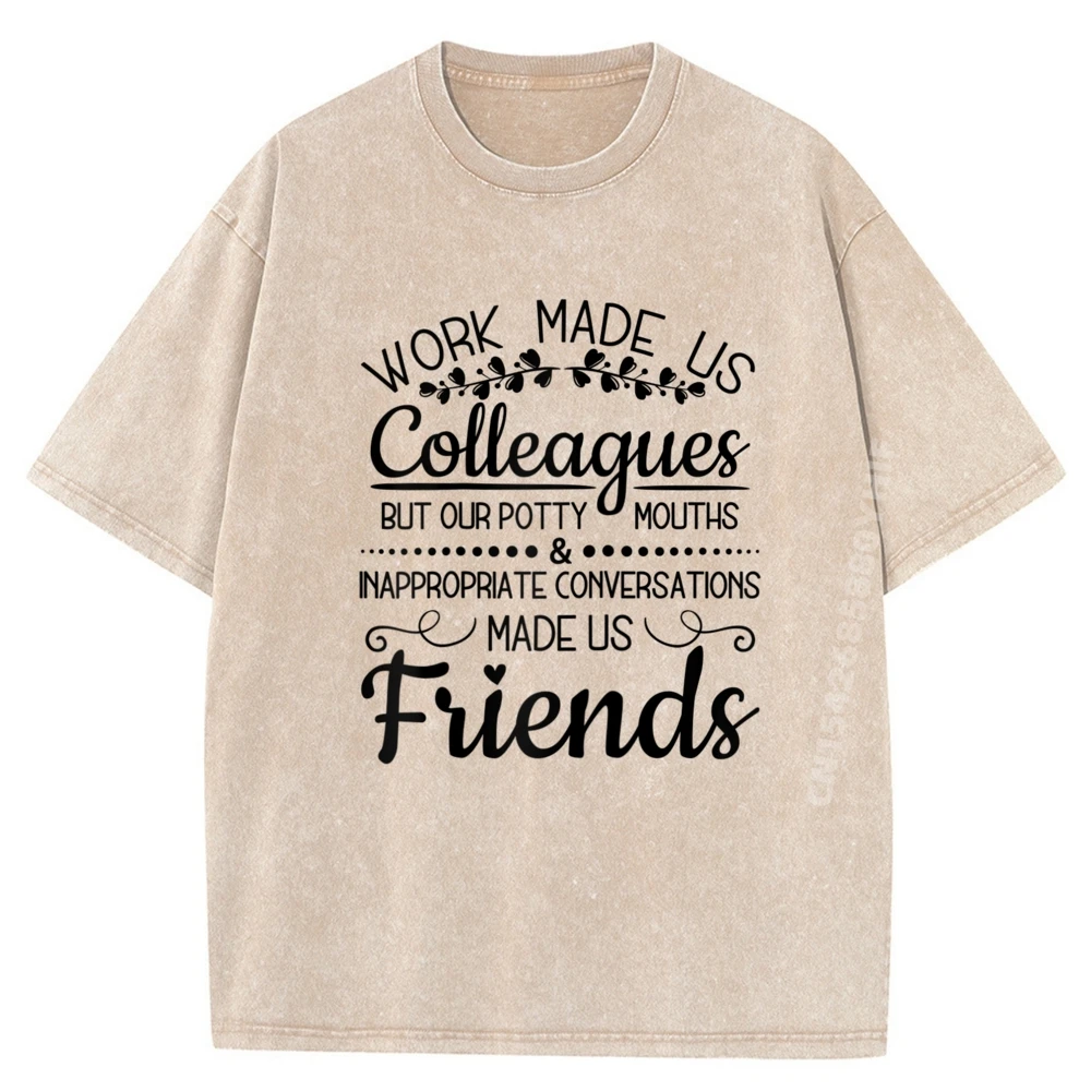 

Мужская рабочая мужская футболка «Сделано Us Colleagues», уличные футболки с рисунком, забавная футболка в стиле ретро, мужская уличная одежда, стираная одежда