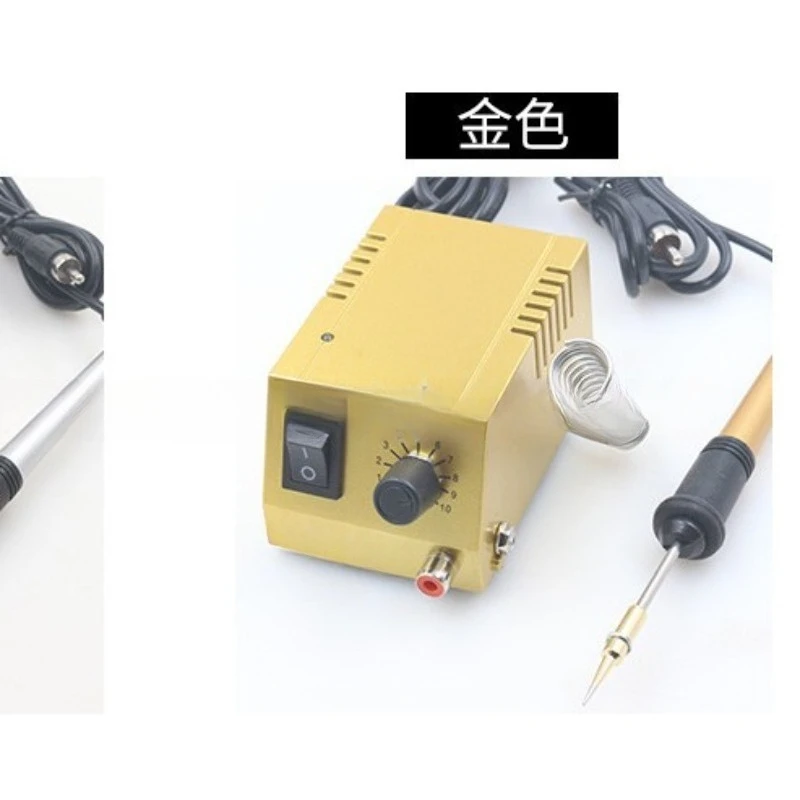 Compact Thermostatic Soldering Iron Station, Adjustable Temp Solder Welding Kit for Mobile Phone Laptop Electronic Maintenance