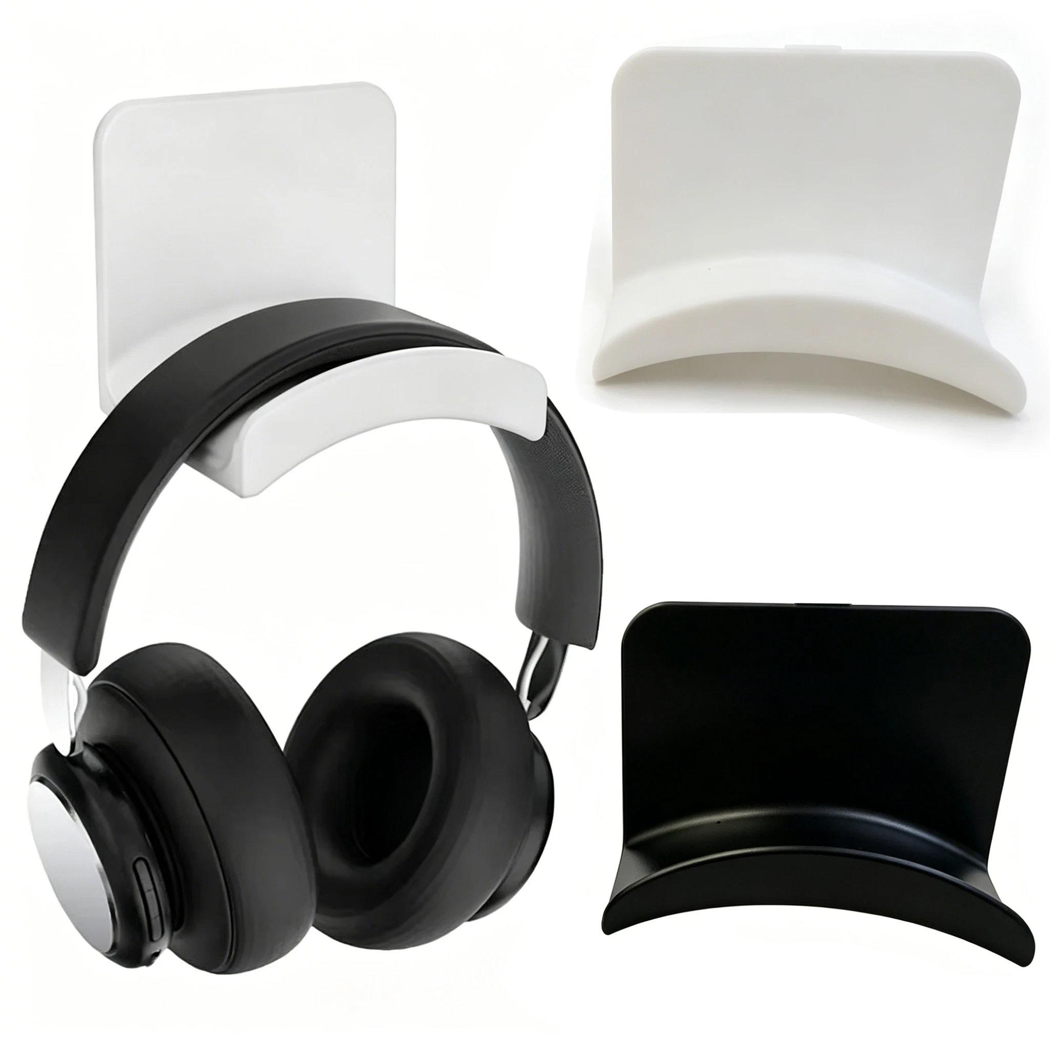 2/1pcs Headphone Bracket Storage Hook Dormitory Wall-mounted Computer Headset Holder Earphone Display Stand Racks