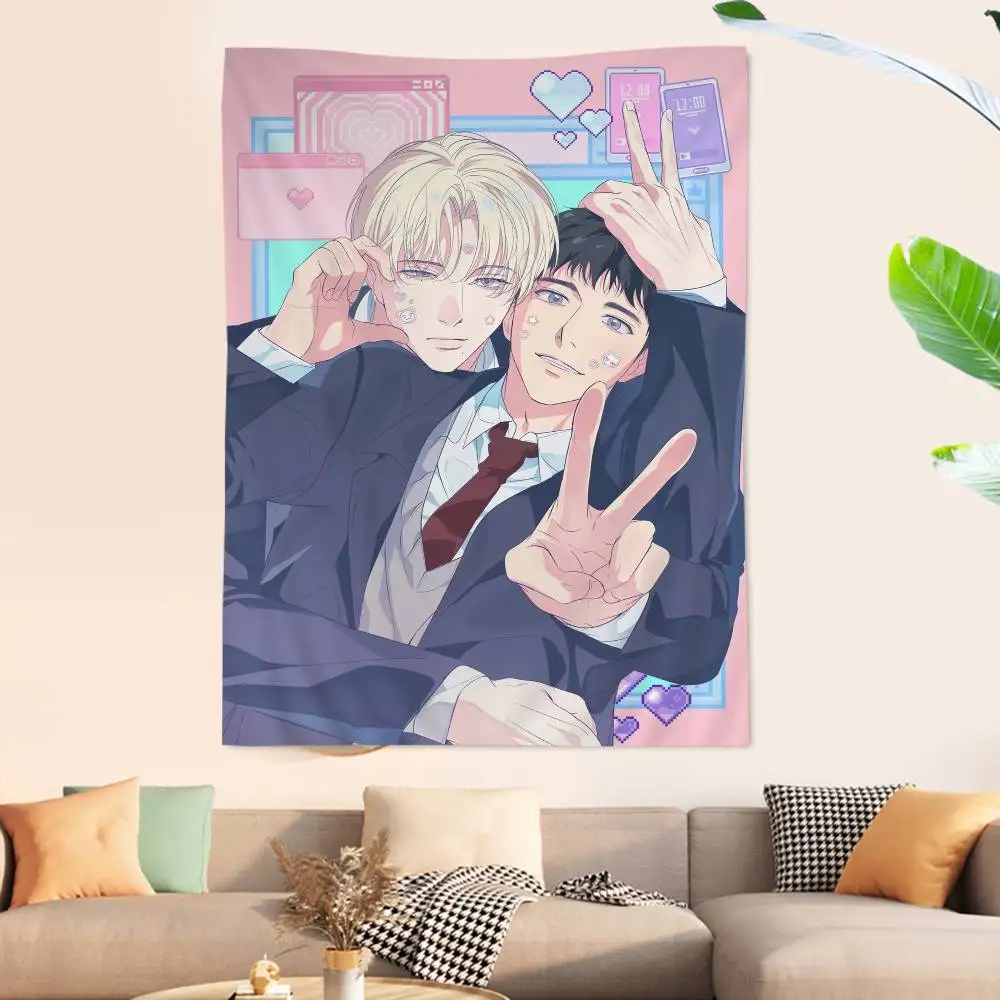 Backlight Bl Anime Chart Tapestry Art Science Fiction Room Home Decor Cheap Hippie Wall Hanging