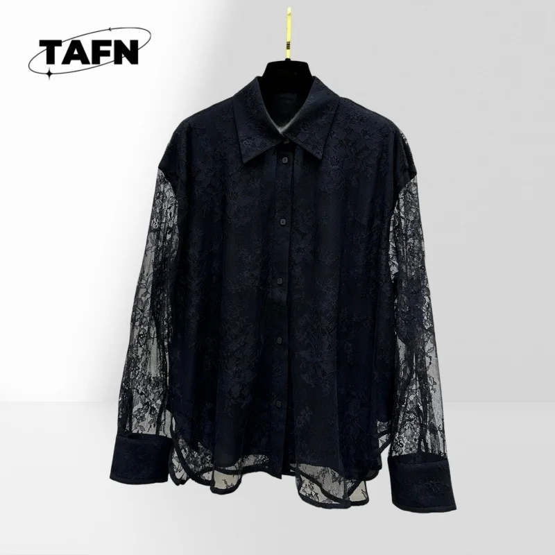 

Lace Shirt Advanced Texture Beautiful All-Matching Summer Party Colorful Graphic | Trendy Tee for Beach and Festivals AE1304