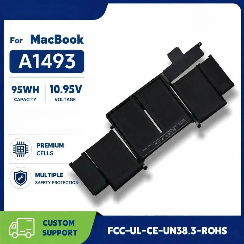 New Laptop Battery for Apple for MacBook Pro Retina A1502 ME864 ME865 A1493 Replacement High Capacity Li-ion Power Pack