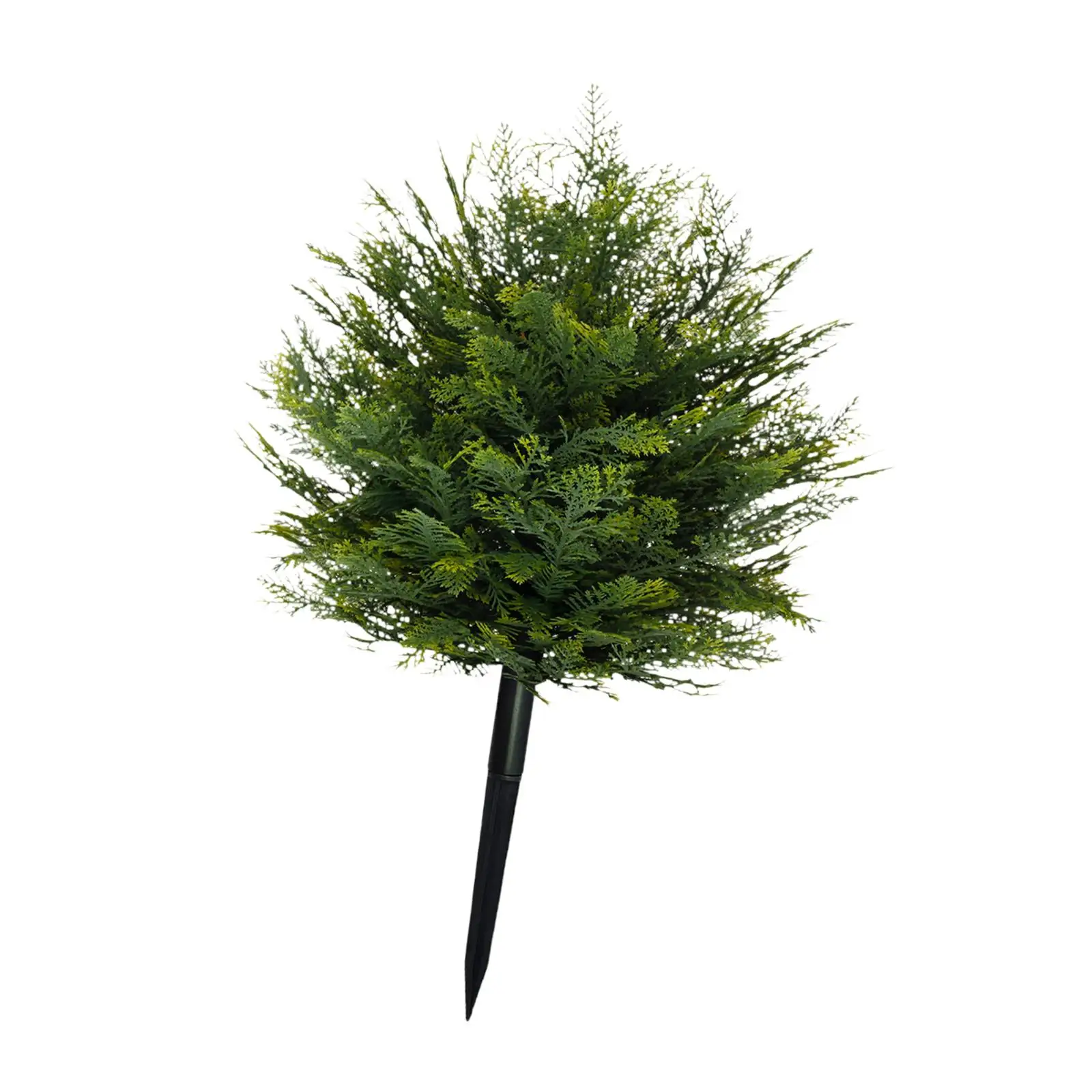Pathway Lawn Sculpture Balcony Fairy Garden Sign Realistic Green Artificial Tree Stake for Outdoor Garden Design