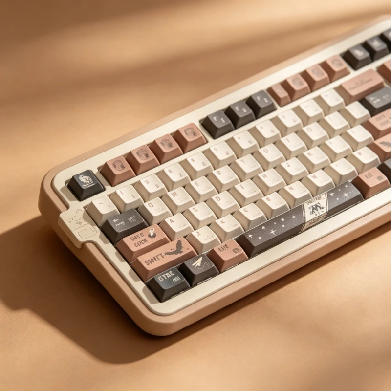 PBT High Beauty New Original Factory Five sided Thermal Sublimation Compatible Mechanical Keyboard