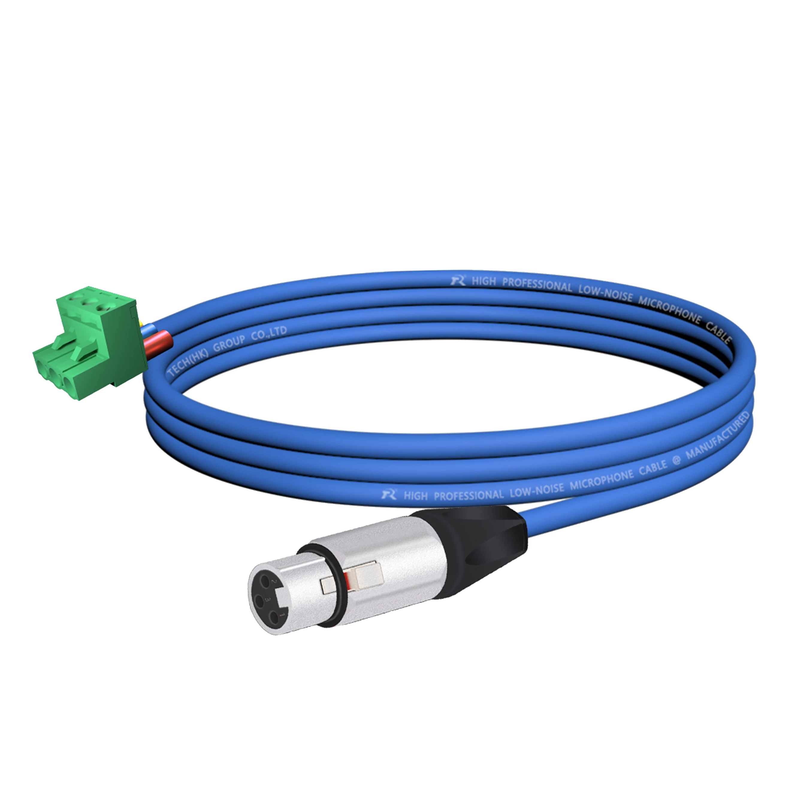 3-poliger XLR-Stecker (Männlich) ​ Steckverbinder, Metallgehäuse, schwarze Schutzkappen für sichere Verbindung an Mikrofone oder Bühnenbeleuchtungssysteme – Detail 14