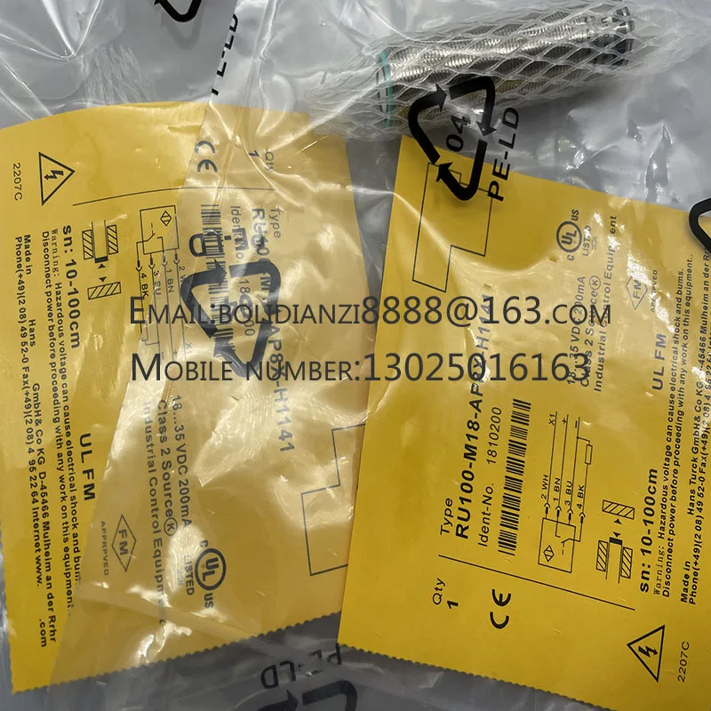 

RU100U-EMT18E-LI8X2-H1151 New ultrasonic sensor