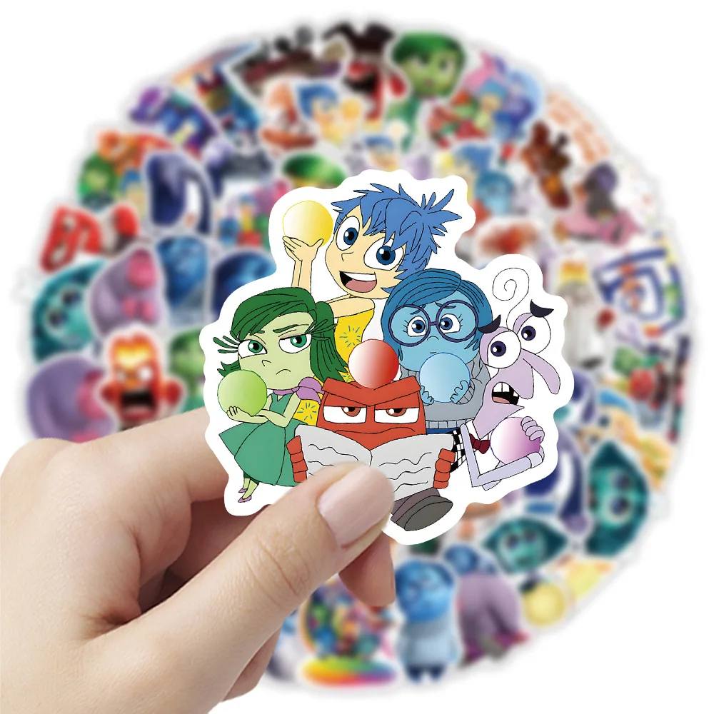 10/30/60pcs Cute Disney Inside Out  Stickers Graffiti Kids Cartoon Toys Decals DIY Notebook Suitcase Phone Bike Fridge Car Gifts