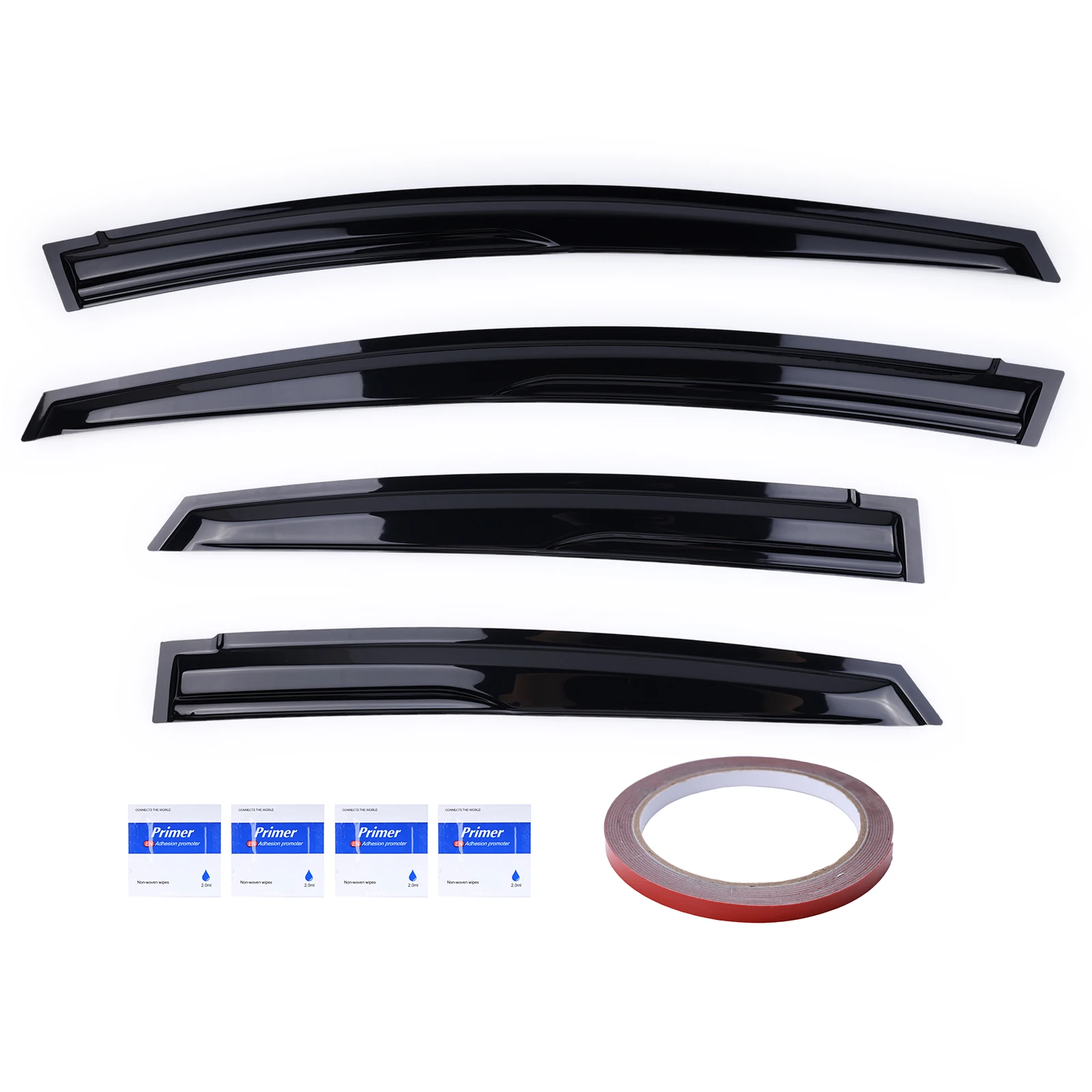 

Дефлекторы окон (ветровики) для Toyota Prius XW30 2010-2015, защита от дождя и солнца, 4 шт.