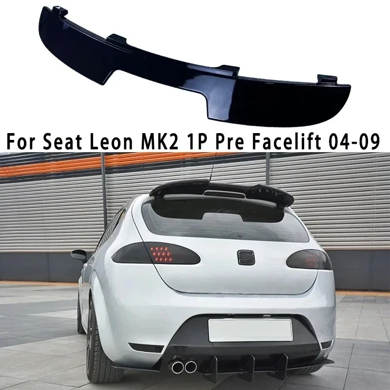 

For Seat Leon MK2 1P Pre-Facelift 2005-2008 MAXTON Style Car Raer Trunk Roof Spoiler Splitter Rear Extension Spoiler Cap Tuning