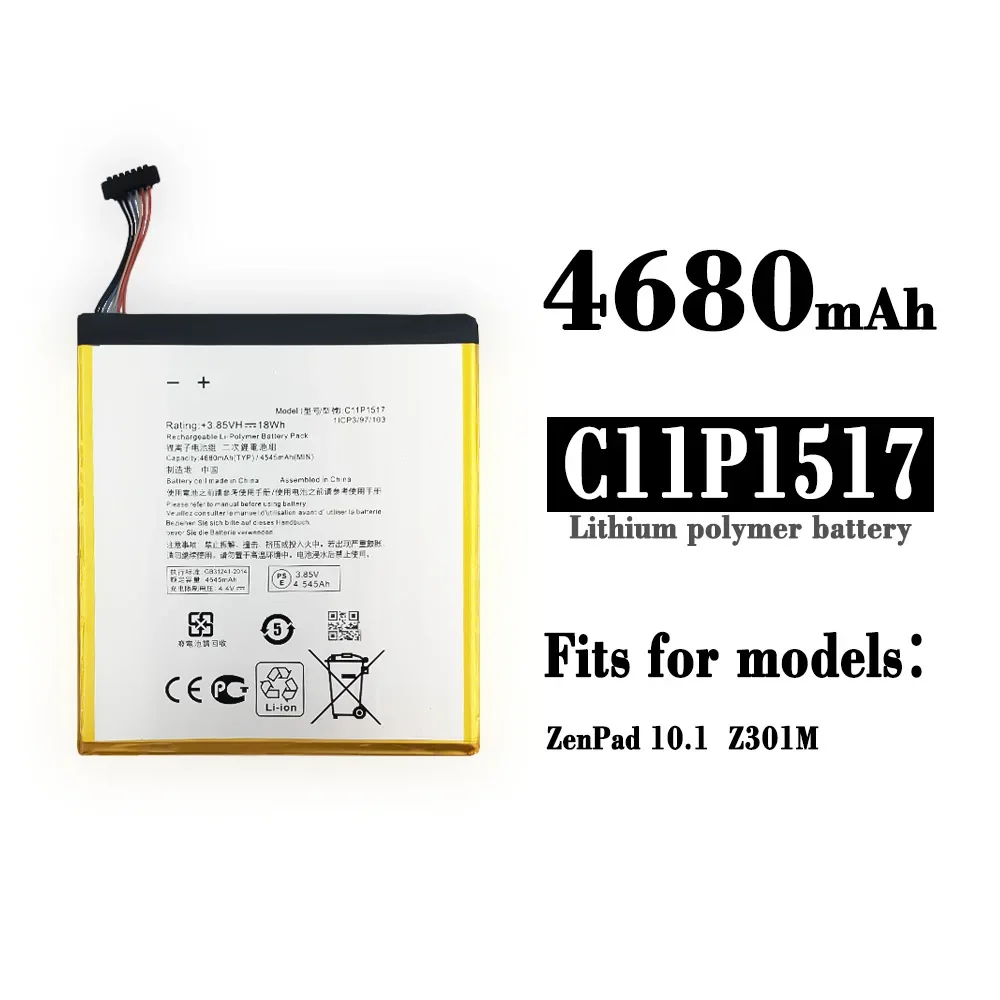 High Quality Battery For ASUS ZenPad 10.1 Z301M Phone C11P1517 Battery New Large Capacity Built-in Battery