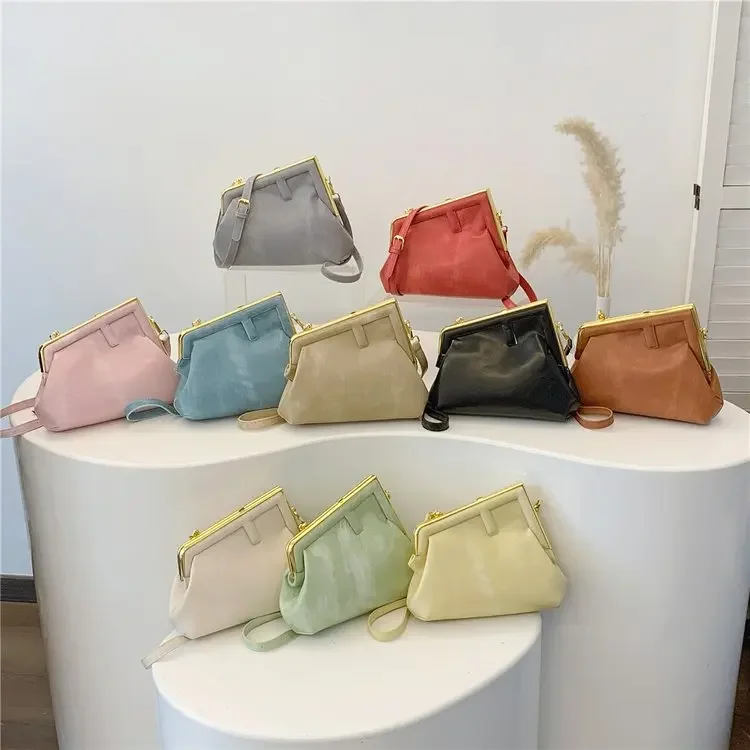 Unique Fashionable Leather Diaper Bag For Women Elegant Minimalist Designer Vintage Large Capacity Stylish Crossbody Bag - view 2