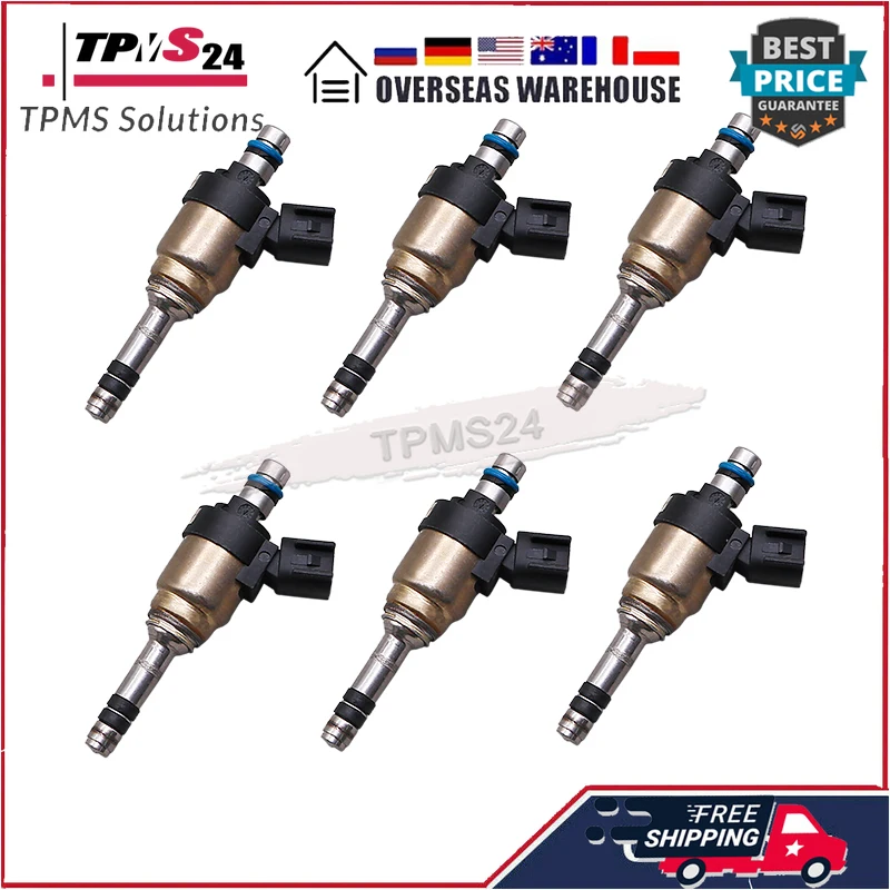 6pcs Fuel Injectors 35310-3C550 For Hyundai Genesis Coupe Santa Fe Azera Genesis Kia Cadenza Sorento