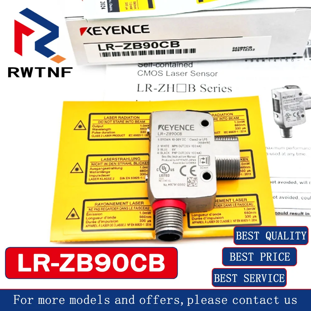 Brand New Genuine LR-ZB90CB KEYENCE M12 connector type laser sensor