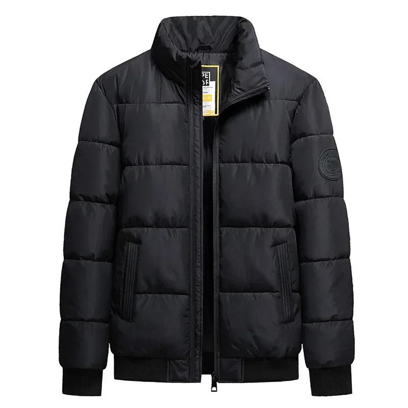 8XL Stand Collar Cotton Parkas Man Autumn Winter Thick Padding Baseball Collar Parkas Man Korean Fashion Outerwear Down Coat Man