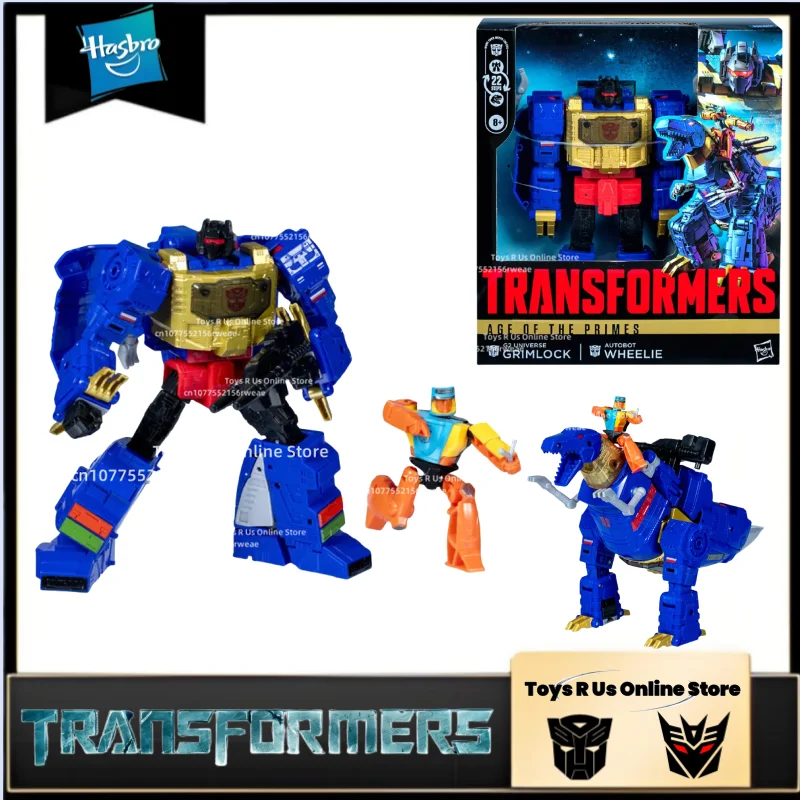 

In Stock Takara Tomy Transformers Toys Age of The Primes Grimlock&Wheelie Model Robot Collection Action Figures Toy Gifts