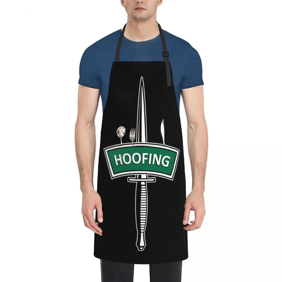 Royal Marines Commando - HOOFING Apron for women with pocket Men kitchen men professional hairdressing Apron