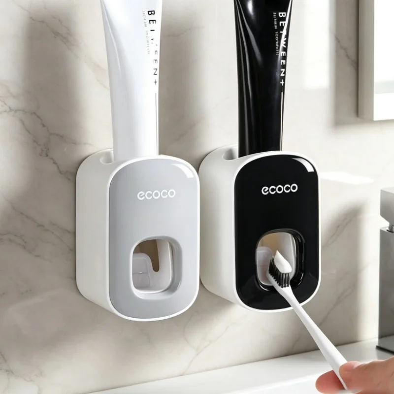 Wall Mount Automatic Toothpaste Dispenser Waterproof Toothpaste Squeezer Bathroom Toothbrush Holder Accessories