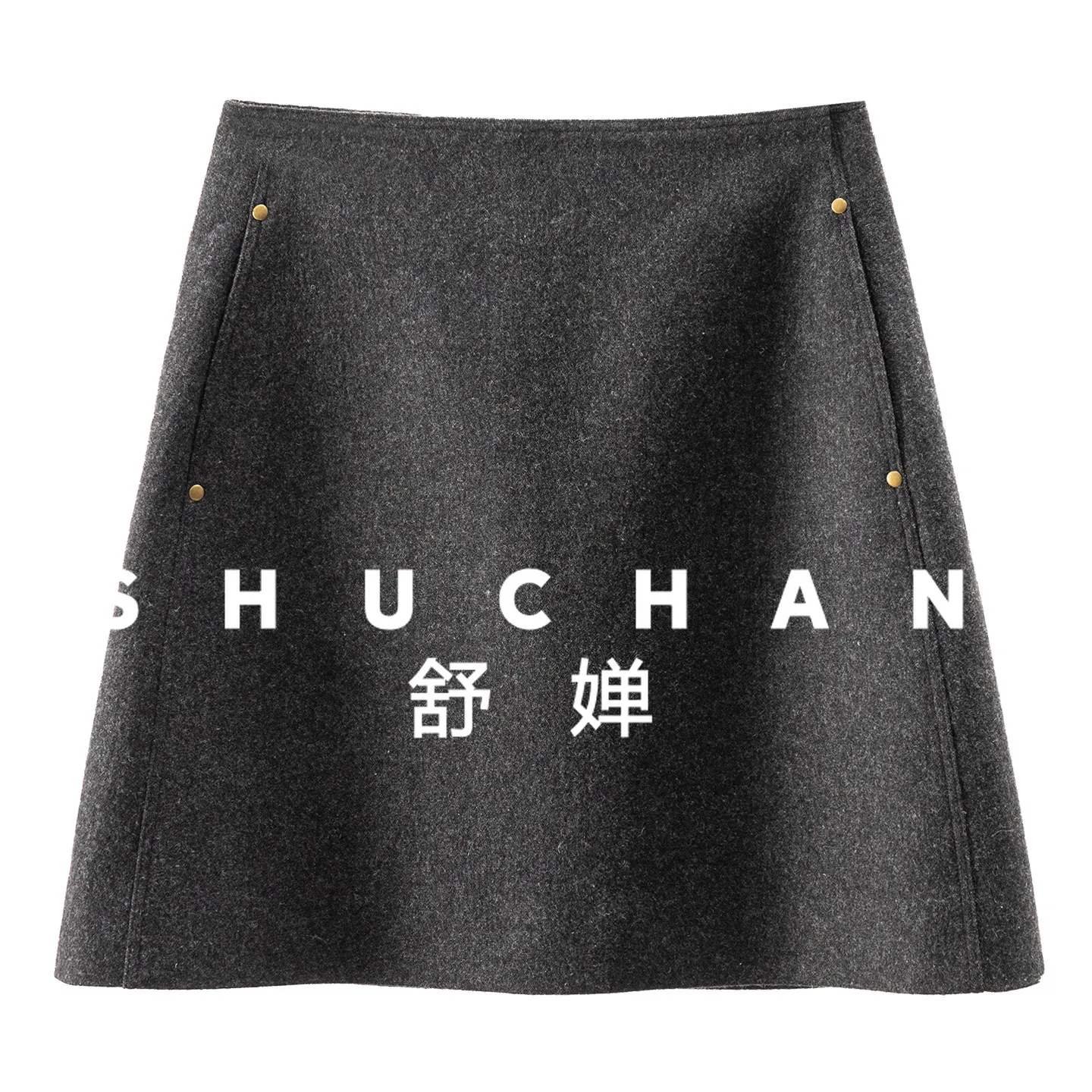 

Long Legs and Thin A-shaped Wool Woolen Skirt Women's 08G4 Faldas Mujer Moda 2025 Long Skirts for Women