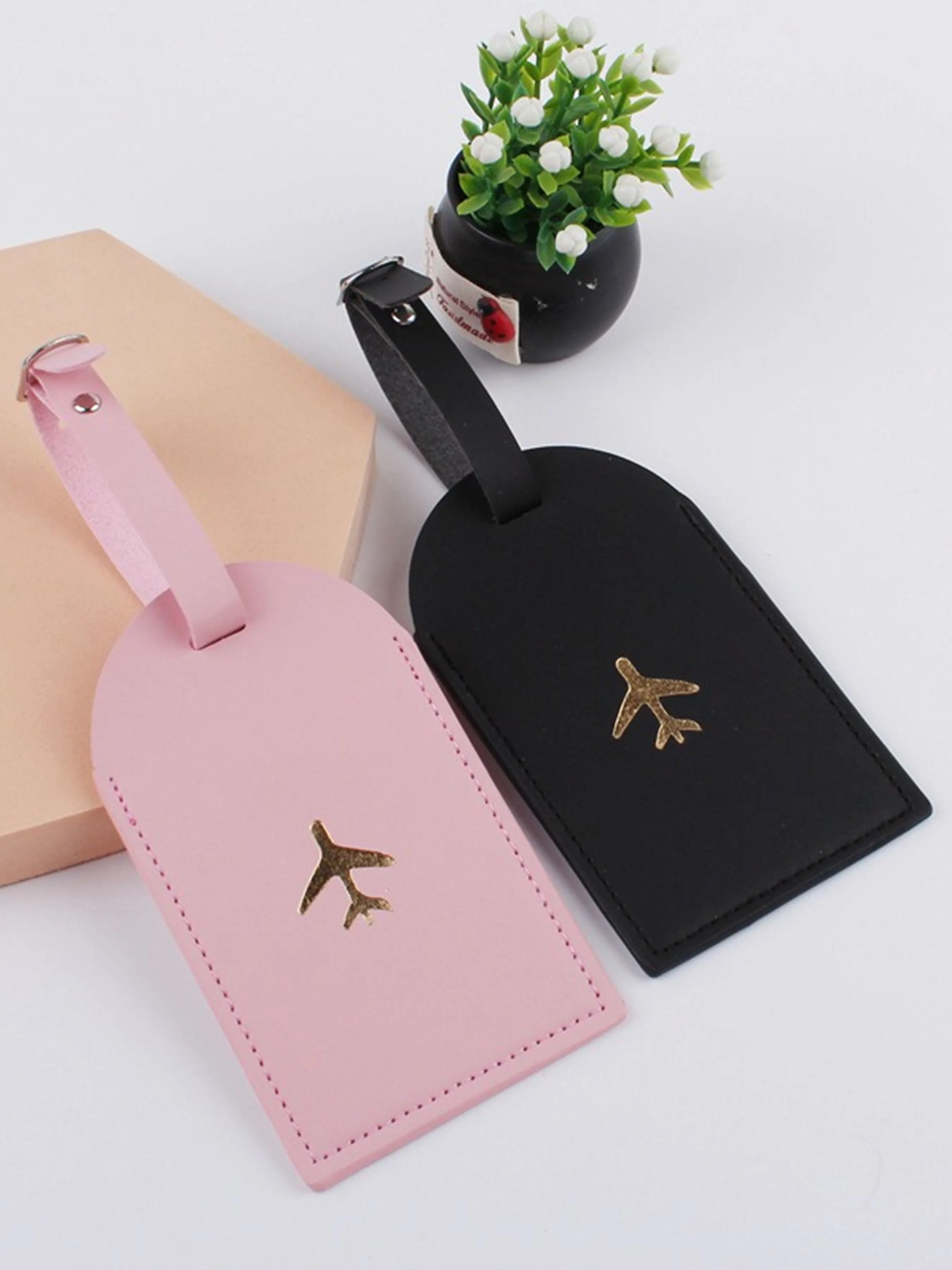 2PCS Flugzeug Gepäck Tag Hängen Tag Mit Namen ID Karten Anti-verloren Leichte Reise Zubehör Für Flug für Liebhaber geschenke – Detail 8