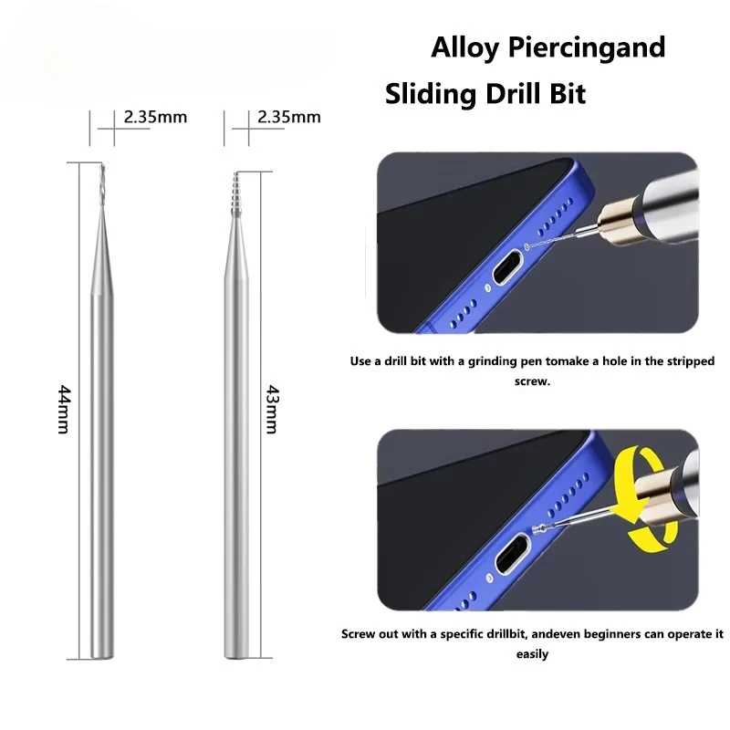 

Инструмент для удаления зачищенных винтов — набор сверл для извлечения для ремонта мобильных телефонов | Ремкомплект для шлифования поврежденных винтов