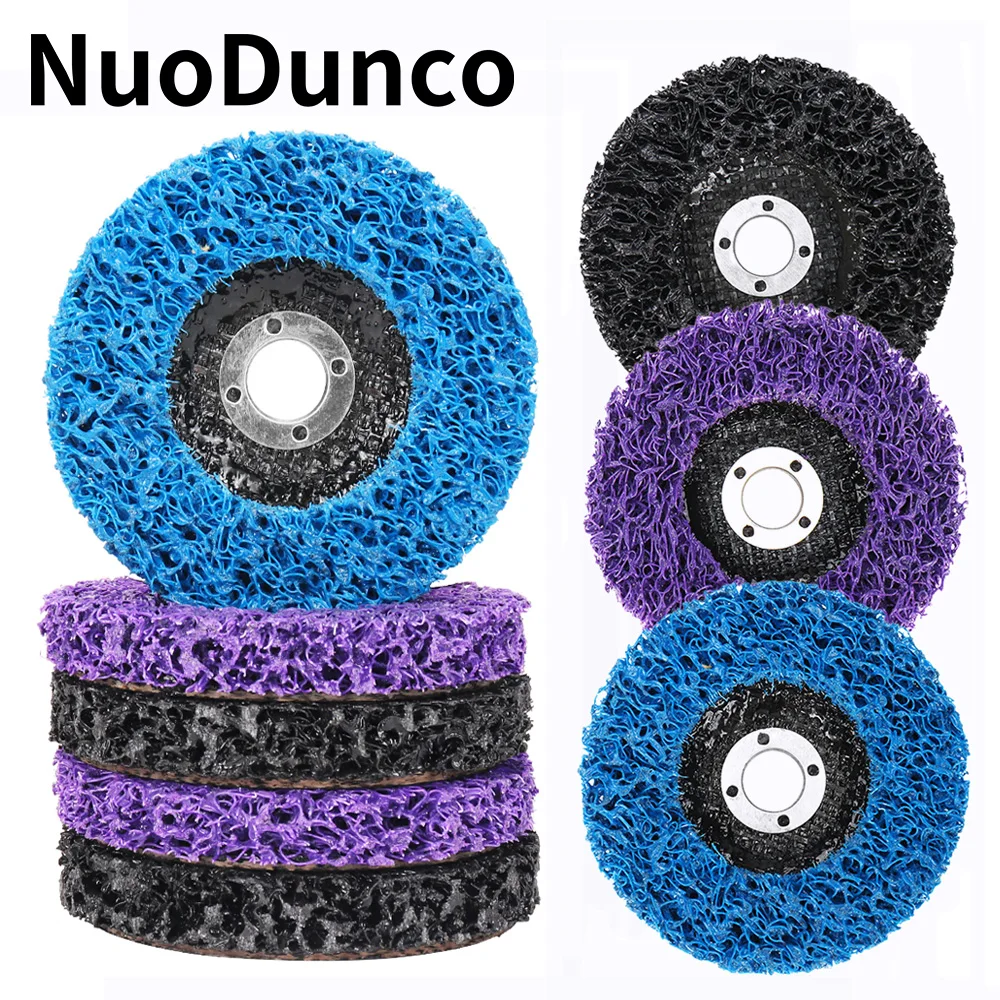 4/4.5/5 Inch Poly Strip Wheel Disc Coral Disc Paint Rust Remover Disc for Angle Grinder Coating Quick Abrasive Stripping Wheel