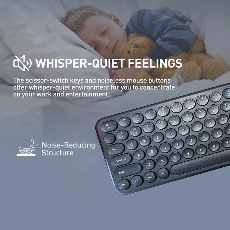 Teclado ergonómico con cable silencioso, dispositivo de escritura redondo Retro de 100 teclas, USB, Plug and Play, para ordenador portátil/escritorio, negro