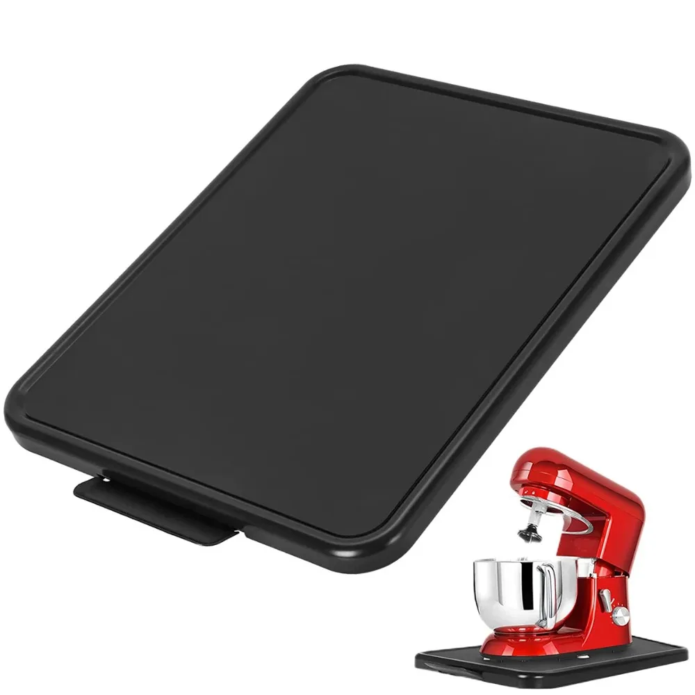 Bandeja Deslizante para Eletrodomésticos com Rodas Suaves 16.14×11.81×0.8in, Bandeja Rolante Resistente e Antiderrapante para Eletrodomésticos Sob o Armário