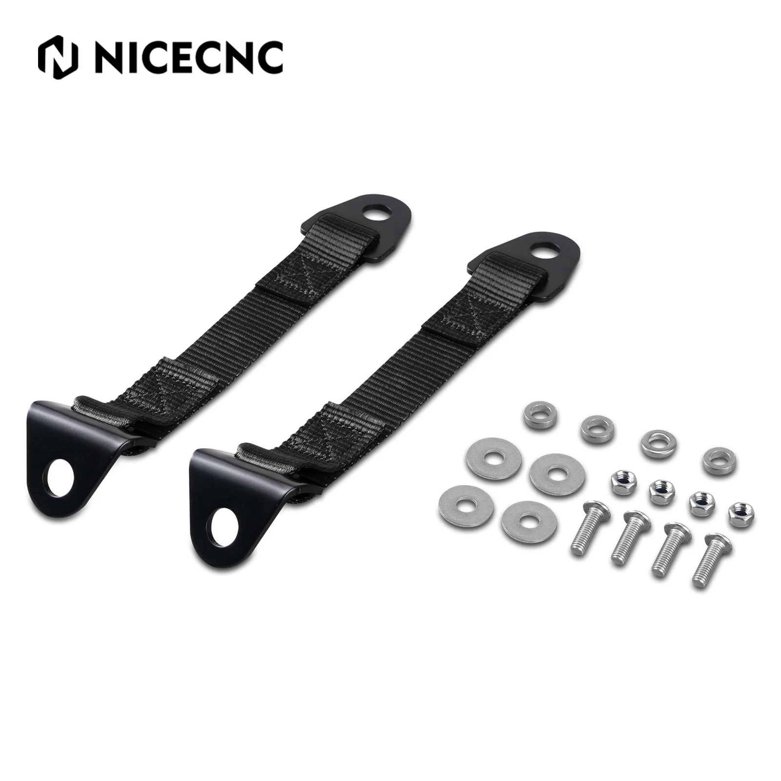 NICECNC UTV 2PCS courroies limiteur de contrôle de porte battant POLYESTER et acier 45 pour CAN AM M