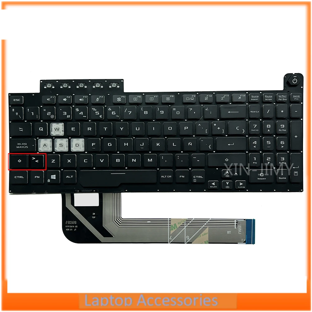 XIN-испанская клавиатура с подсветкой для ASUS FX506 FX506U FX506IH FX506L FX506LI FA506 FA506Q FA506U FX706 FX706U FX706II FX706LI FA706 XIN-испанская клавиатура с подсветкой для ASUS FX506 FX506U FX506IH FX506L FX506LI FA506 FA506Q FA506U FX706 FX706U FX706II FX706LI FA706