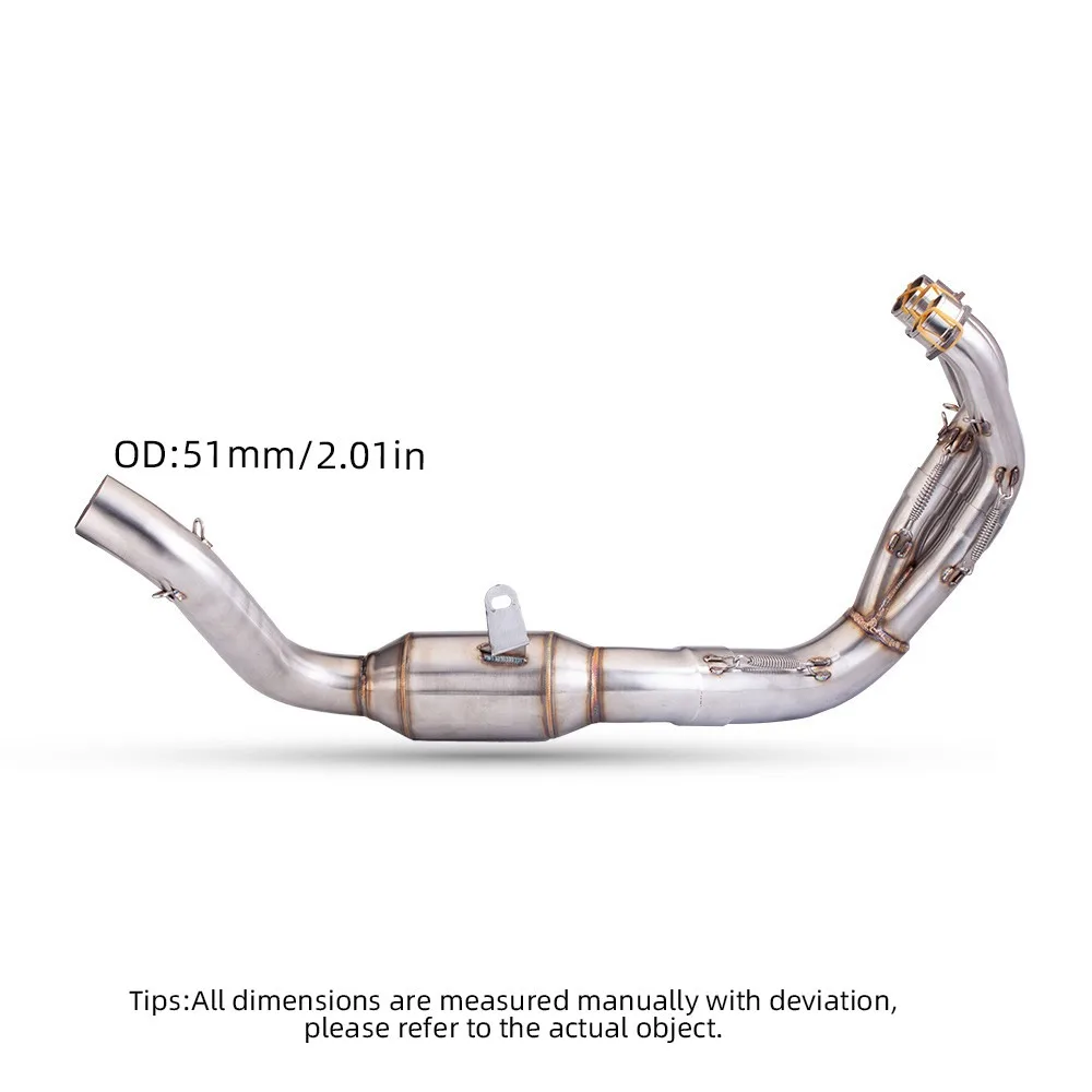 Für Yamaha FZ09 MT-09 2021-2023 Auspuffanlagen Kompletter Krümmer Verbindungsrohr Schalldämpfer Auspuffrohre – Detail 4