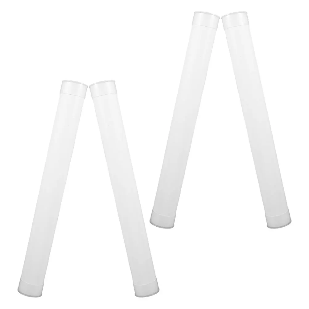 4 szt. Plastikowe okrągłe tuby wysyłkowe z zakrętkami, lekkie organizery do przechowywania, tuby na projekty, plakaty, dokumenty, wytrzymałe do transportu i przechowywania.