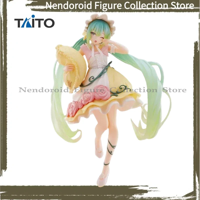 

In Stock TAITO Fairy Tale Wonderland Hatsune Miku Sleeping Beauty Desktop Cute Anime Action Figure Toy Gift Model Collection