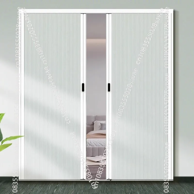 Honeycomb Folding Door Staircase Invisible Partition Door Full Blackout Living Room Honeycomb Door Trackless