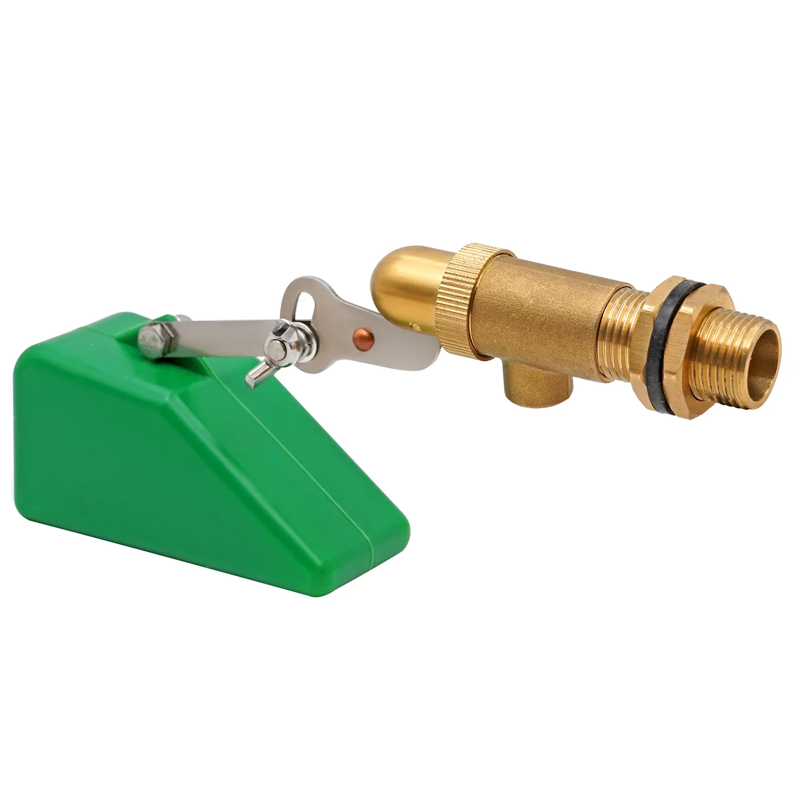 

1Pcs Brass Float Valve 1/2 Inch Drinker Bowl Copper Water Float Valve Adjustable Arm Automatic Fill Float Valve Water Tank