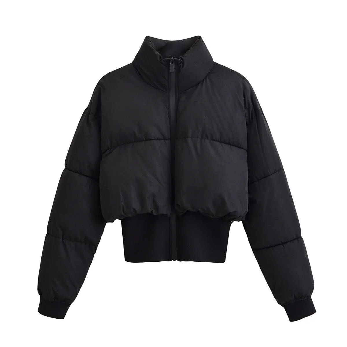 

2025 European and American style women's autumn and winter new products street fashion simple short jacket bread cotton jacket