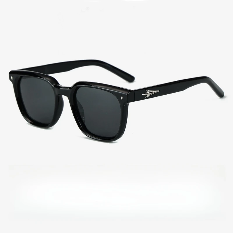 

New Square Frame Versatile Sunglasses for Men and Women, Fashionable Outdoor Sunshade Sun Protection Sunglasses 9138-1