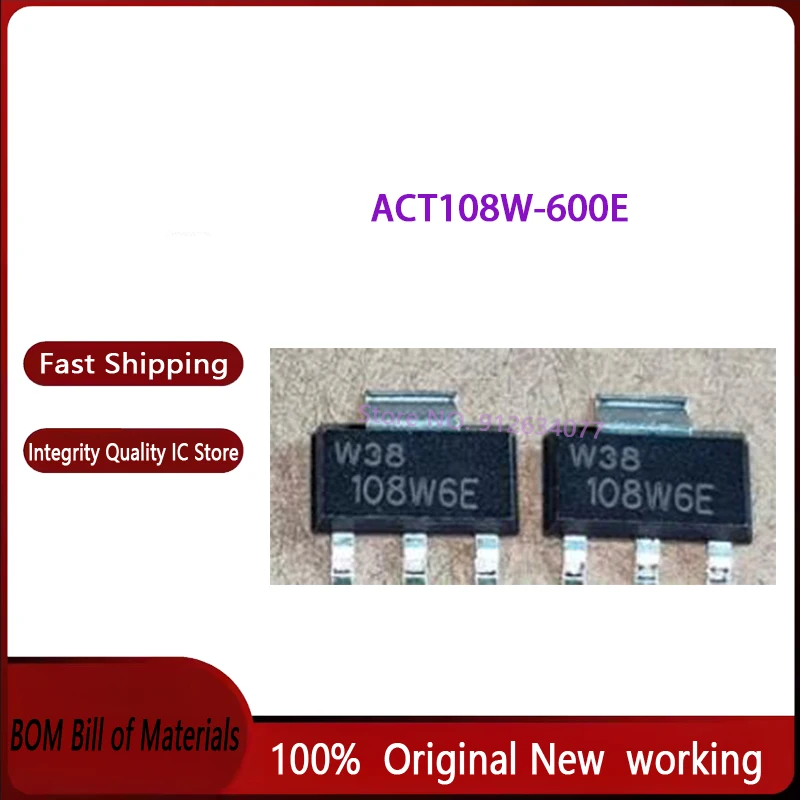 

(10-100piece)ACT108W-600E 108W6E SOT-223-3 IC Chipset New Original