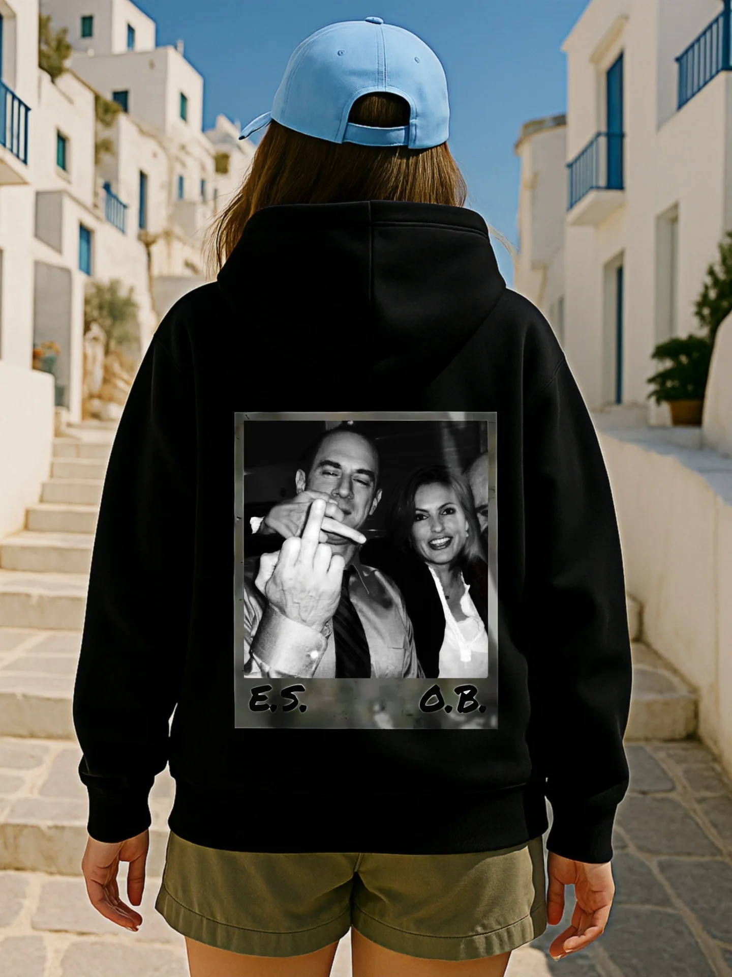 그래픽 후디 여성용, 빈티지 그래픽 프린트, 캐주얼 미학, 플리스 안감, 캐주얼 일상복, 여성용