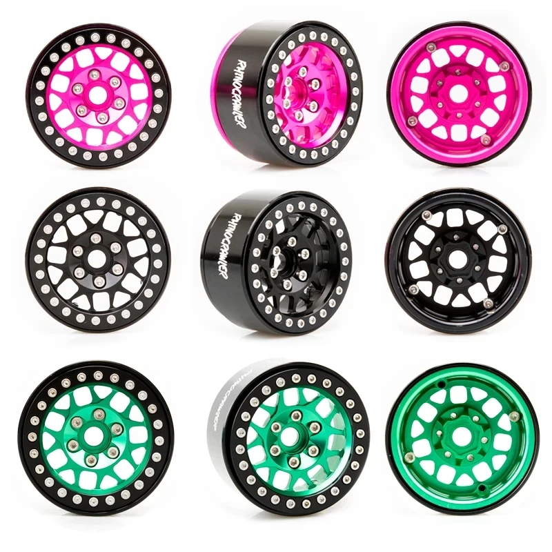 

4PCS Aluminum 1.9 Inch Beadlock Wheel Rim for 1/10 RC Crawler Car Axial SCX10 RR10 Wraith TRX4 TRX-6