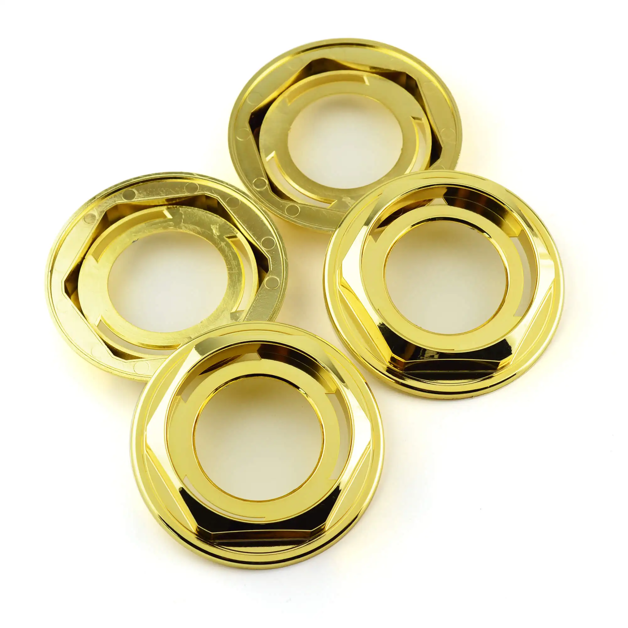 1pc/4pcs RZ RG 15in16in E30 E39 Car Wheel Hub Caps For Rim Interior Combination Auto Refit Center Hubcap Accessories Gold Silver