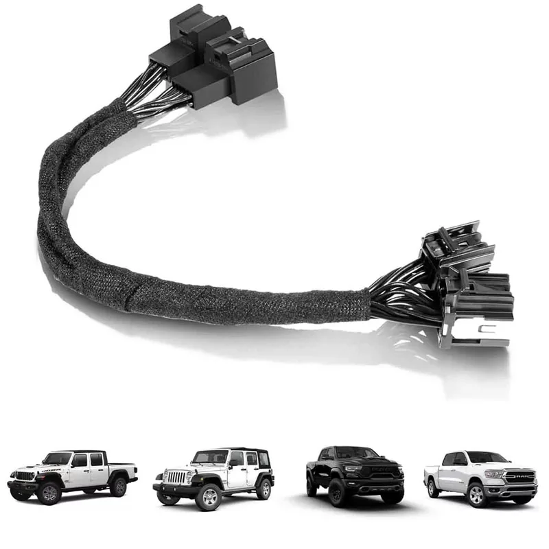 

Автомобильный сменный удлинительный кабель SGW, подходит для Gladiator 2020-2024/Wrangler 2018-2024/Ram 1500 2019-2024/RAM TRX 2021-2024