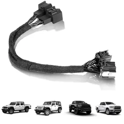 Automotive SGW Extension Cable Replacement Fit for Gladiator 2020-2024/Wrangler 2018-2024/Ram 1500 2019-2024/RAM TRX 2021-2024