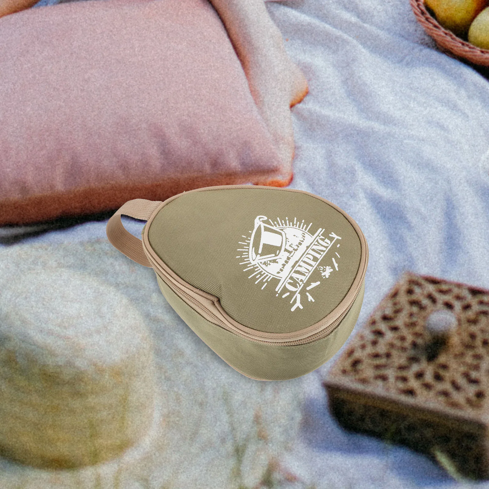 المحمولة التخييم حقيبة أدوات المائدة أكسفورد القماش دائم السلطانية المنظم في الهواء الطلق نزهة السلطانية الحقيبة المشي لمسافات طويلة حقيبة أدوات المائدة مخيم المطبخ