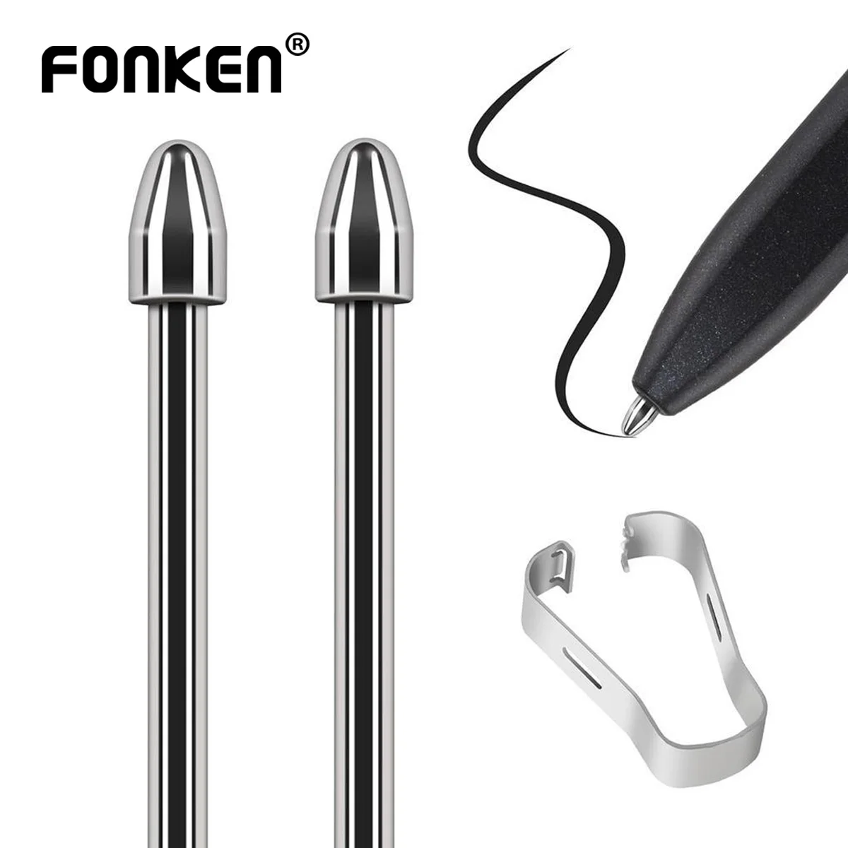 

Stylus pen tip For Samsung Tablet Titanium Alloy Replacement Pen Tips Pressure Sensitivity and Tilt Support Stylus Spare Nibs