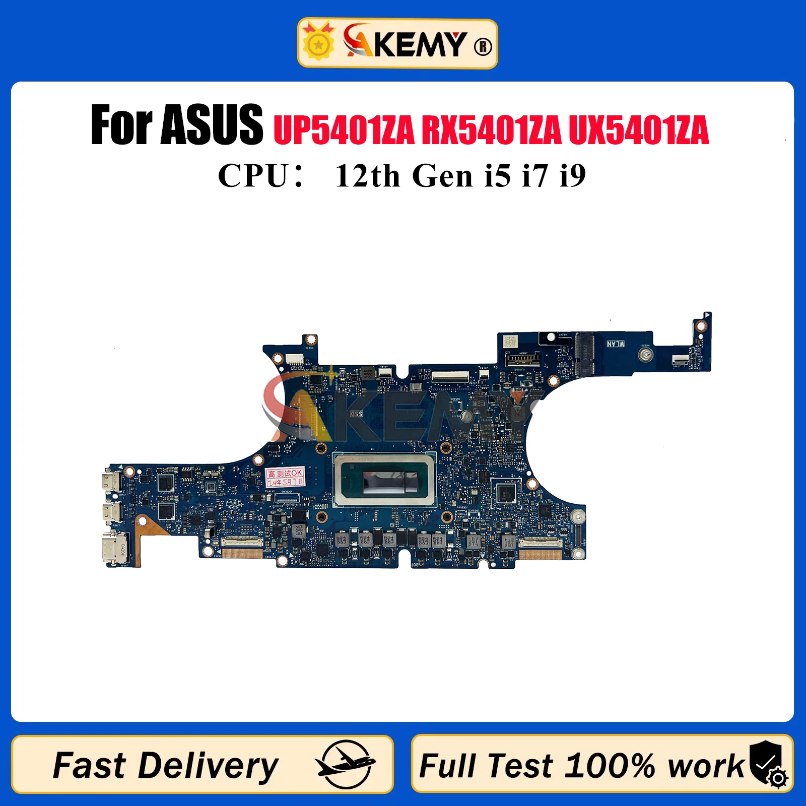 

UX5401ZA Laptop Motherboard For ASUS ZenBook UX5401 UP5401EA BX5401EA RX5401EA UX540ZA Notebook Mainboard With 12th Gen i5 i7 i9