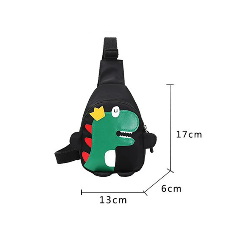 Cute Cartoon Dinosaur Shoulder Bag Kids Mini Chest Bag Outdoor Travel Children\'s Bags Boy Girl Fashion Large Capacity Coin Purse