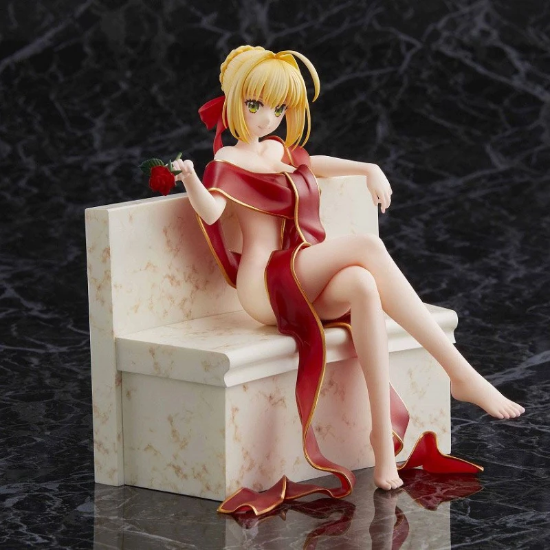 100% Original:Fate EXTRA Nero Claudius Sofa style 18cm PVC Action Figure Anime Figure Model Toys Figure Collection Doll Gift