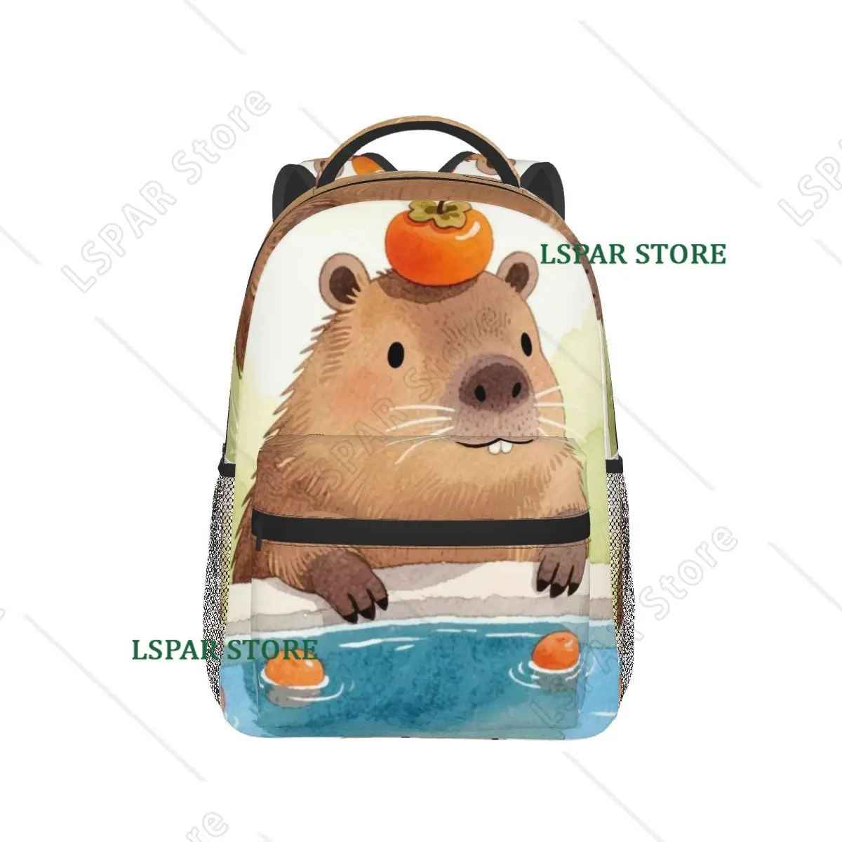 

Bath Water Capybara Hot Spring Bubble Backpack Hot Sale Daypack Large Capacity Children BookBag School Bag Shoulder Bags
